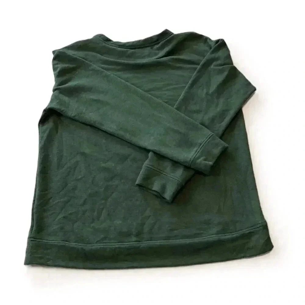 Orvis Womens Green Oversized Sweatshirt‎ Long Sleeve Crew Neck Modal Blend Small - Picture 5 of 7